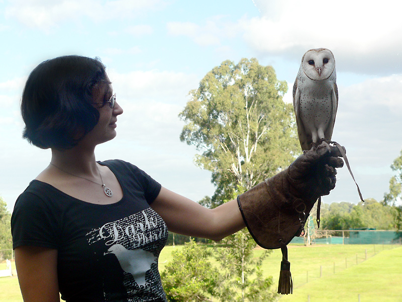 Nadya with Owl